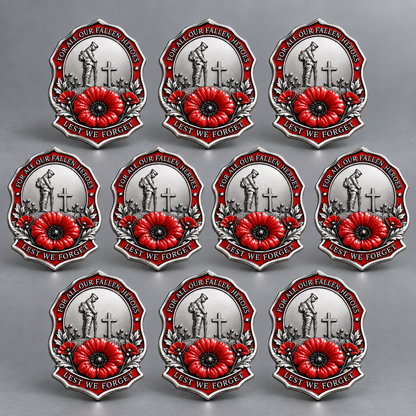 ✨Limited Edition Red Poppy Remembrance Brooch – For All Our Fallen Heroes