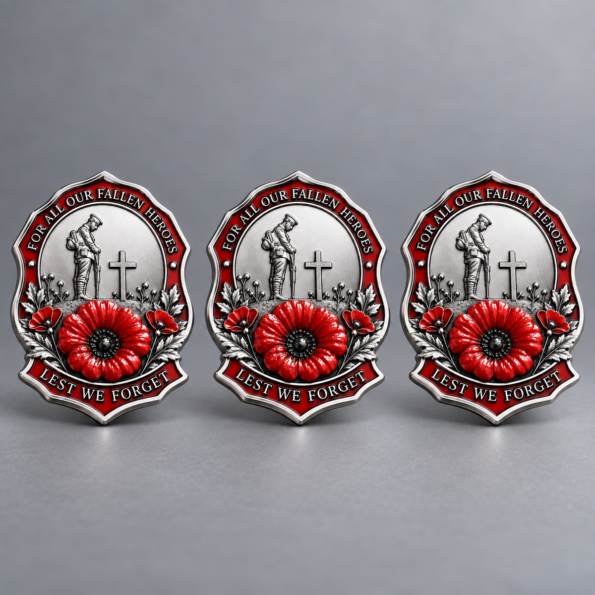 ✨Limited Edition Red Poppy Remembrance Brooch – For All Our Fallen Heroes