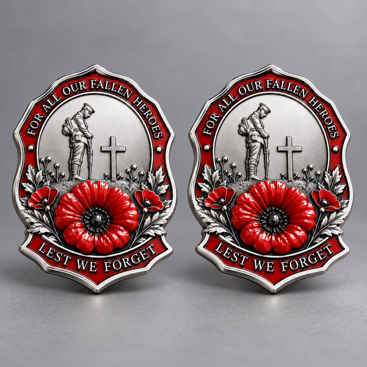 ✨Limited Edition Red Poppy Remembrance Brooch – For All Our Fallen Heroes