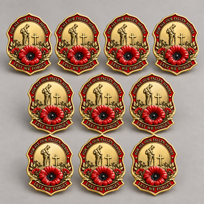 ✨Limited Edition Red Poppy Remembrance Brooch – For All Our Fallen Heroes
