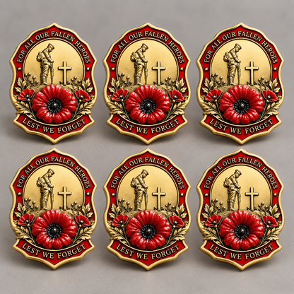 ✨Limited Edition Red Poppy Remembrance Brooch – For All Our Fallen Heroes