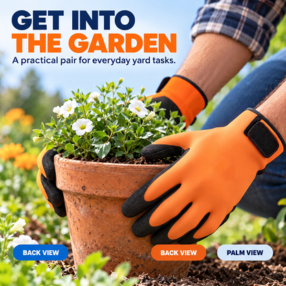 🧤🔧 Adjustable Grip Work Gloves – Secure Fit for Workshop, Garden & Everyday Tasks