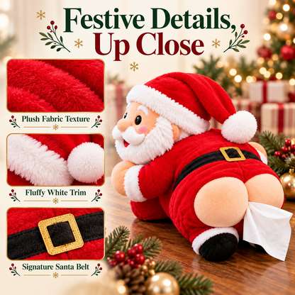 🎅2026 New Santa Claus Butt Tissue Box Holder Christmas Plush Toy