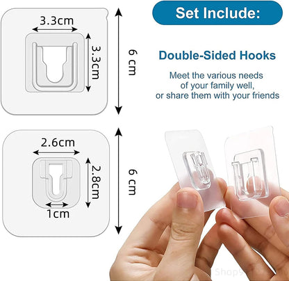 Double-sided adhesive wall hook-20 sets