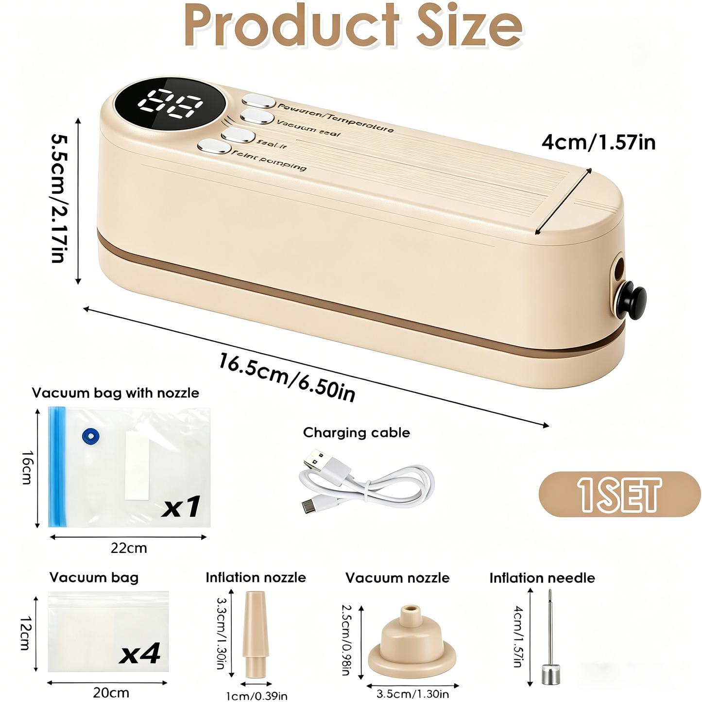 🥑✨Mini Vacuum Bag Sealer – Cordless Handheld Food Sealing Machine