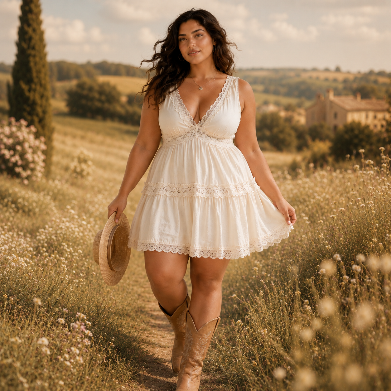 🌸SUMMER SALE 50% OFF✨ Boho Lace Mini Slip Dress