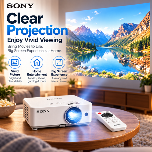 🎬 Portable Mini Projector 📽️ – 100" Big Screen, HDMI & USB, Remote Control Included
