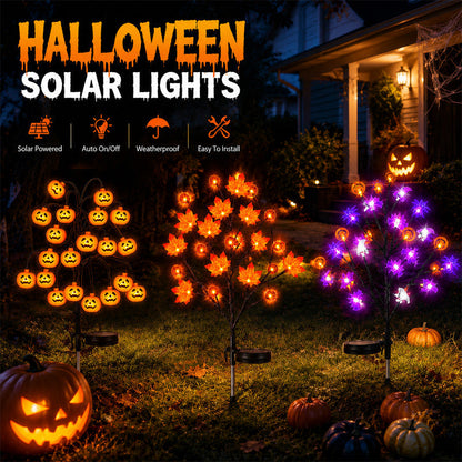 Solar Powered Halloween Branch & Garden Pathway Lights
