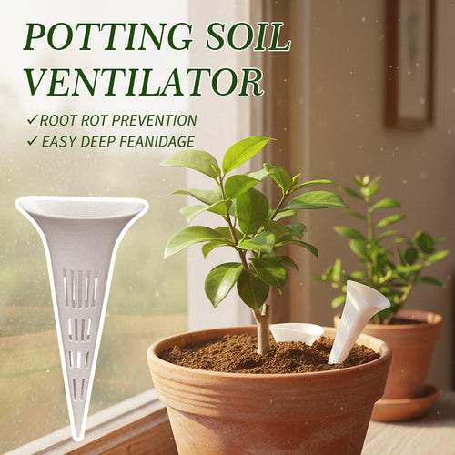 Adjustable Plant Soil Ventilator – Root Aerator & Deep Watering Funnel