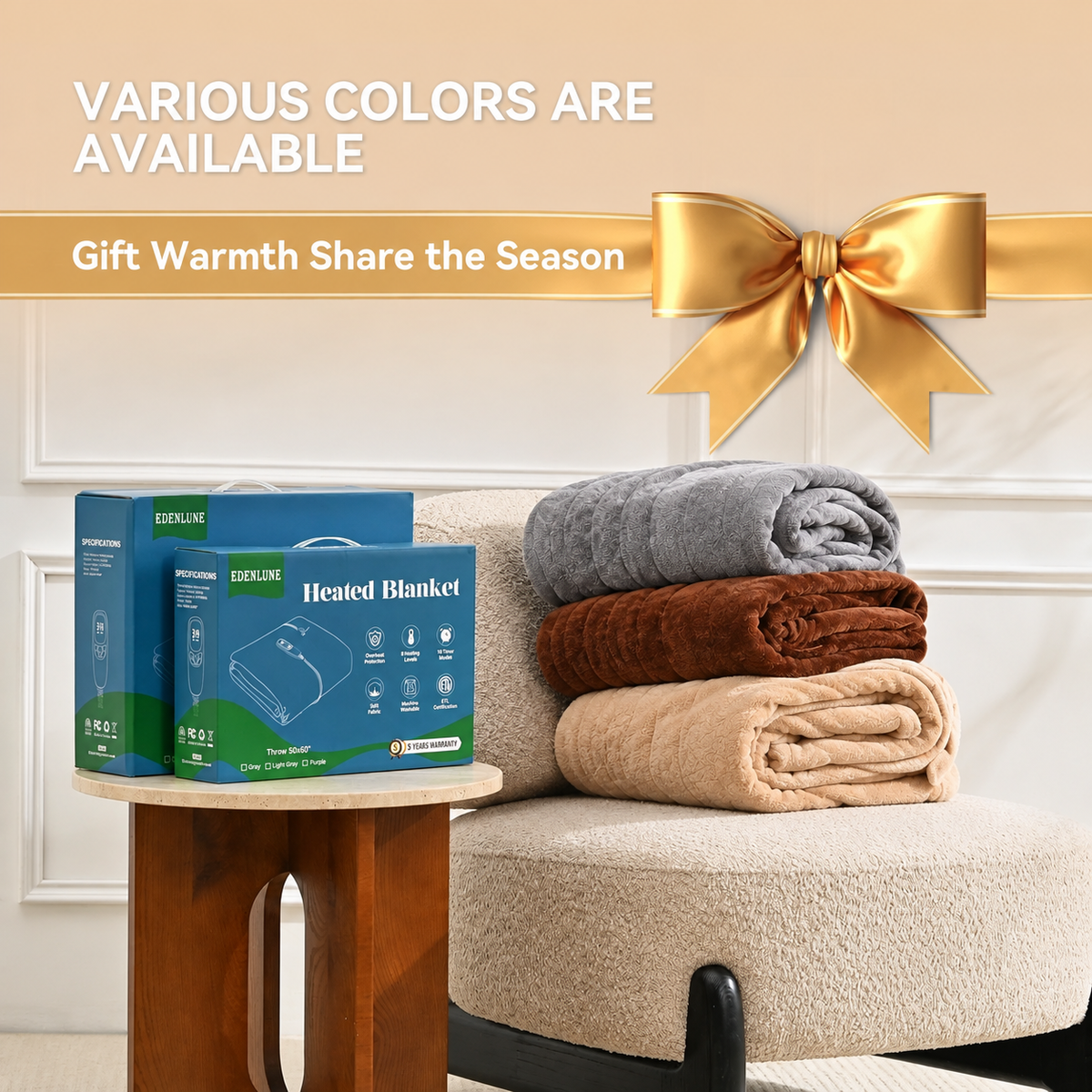 🎄 Christmas Special Offer 🎅✨Flannel electric blanket is machine washable