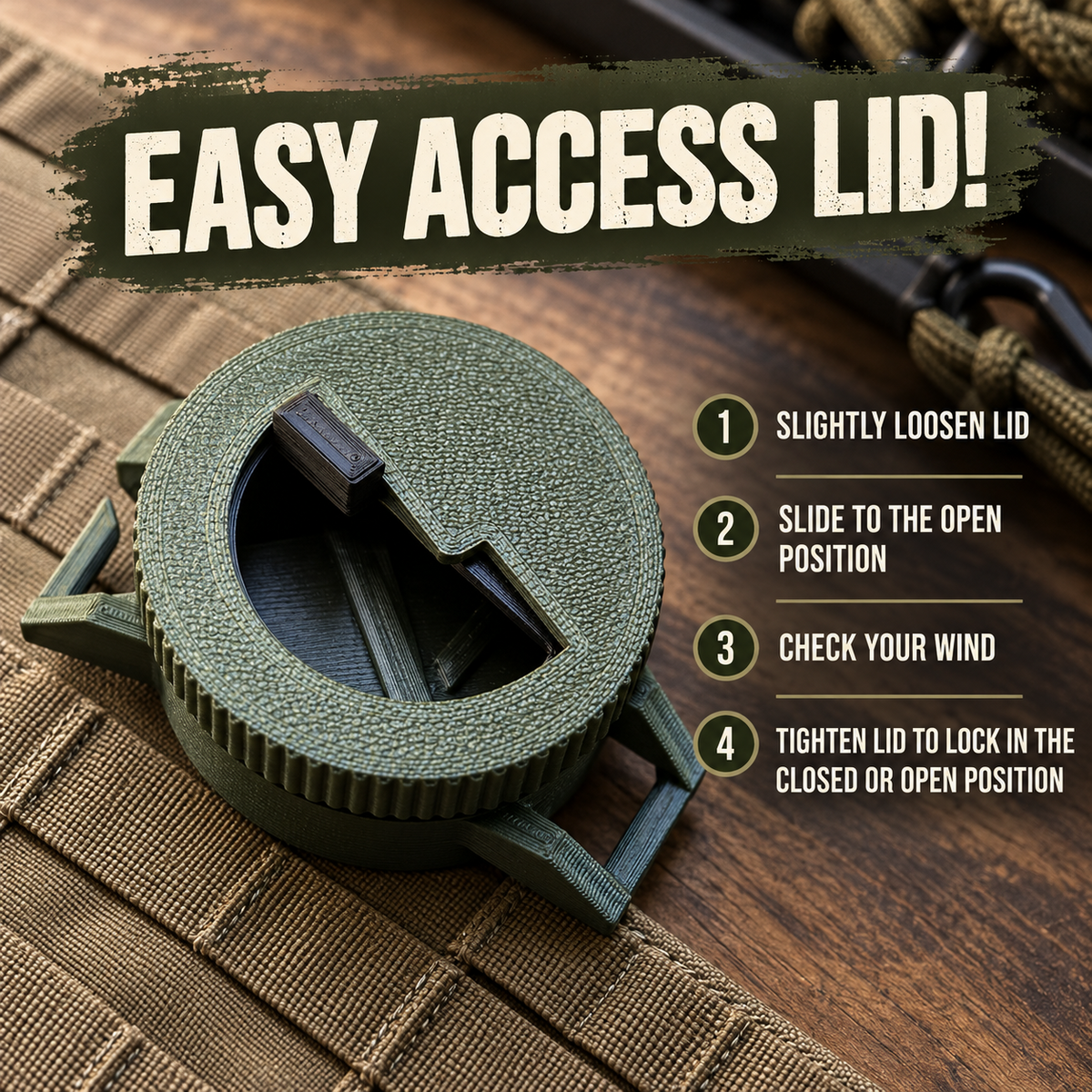 Bow Hunting Milkweed Dispenser - Wind Indicator Fluff For Saddle Hunters
