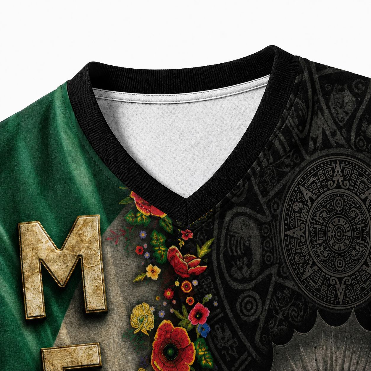 🇲🇽✨ MEN'S MEXICO OUR LADY OF GUADALUPE V-NECK SHIRT