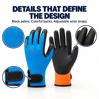 🧤🔧 Adjustable Grip Work Gloves – Secure Fit for Workshop, Garden & Everyday Tasks