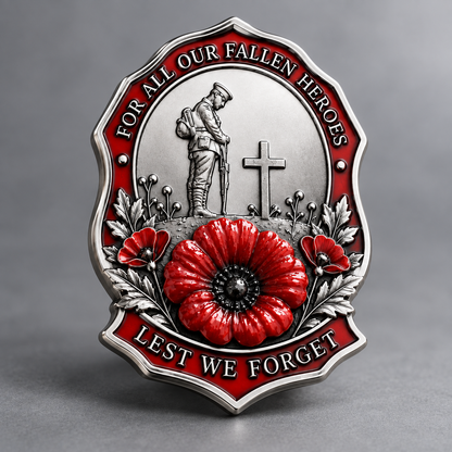 ✨Limited Edition Red Poppy Remembrance Brooch – For All Our Fallen Heroes