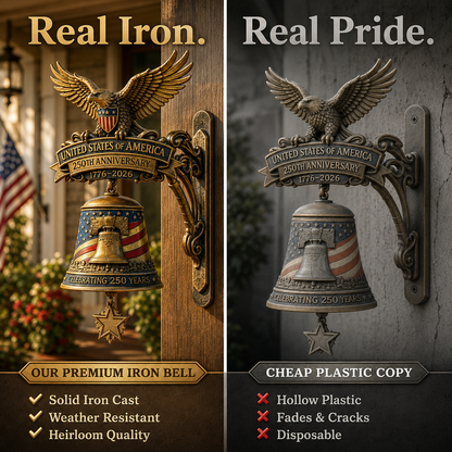🦅USA 250th Anniversary Patriotic Eagle Wall Bell