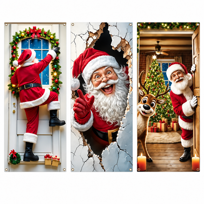 🔥Last Day Promotion 60% OFF💥2026 Christmas Front Door Decoration Cover