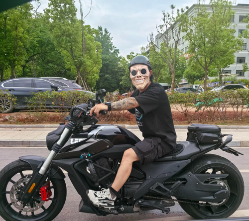 New motorcycle mask Boris the Man in Black mask