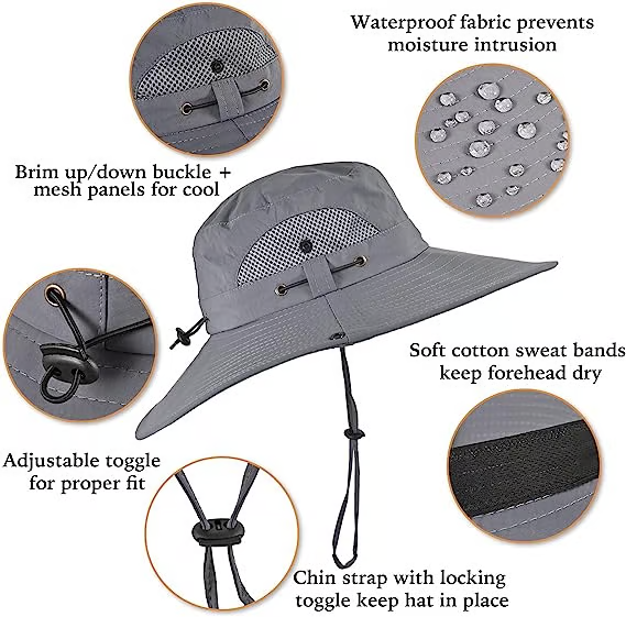 🔥Premium Solar Fan Wide Brim Hat❄️ Instant Cooling& Full UV Protection🏕️ Perfect for Fishing, Hiking & Gardening