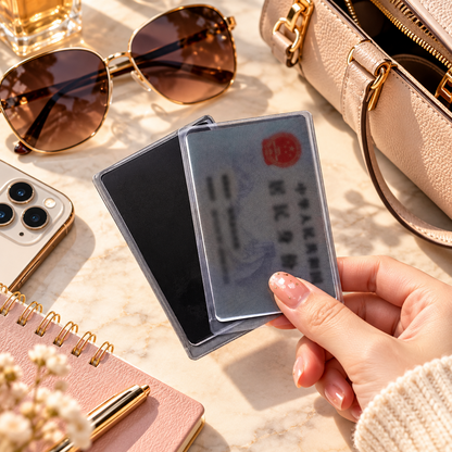 🛡️ Privacy ID Card Sleeve – Anti-Peeping Personal Information Protector for Travel & Everyday Carry