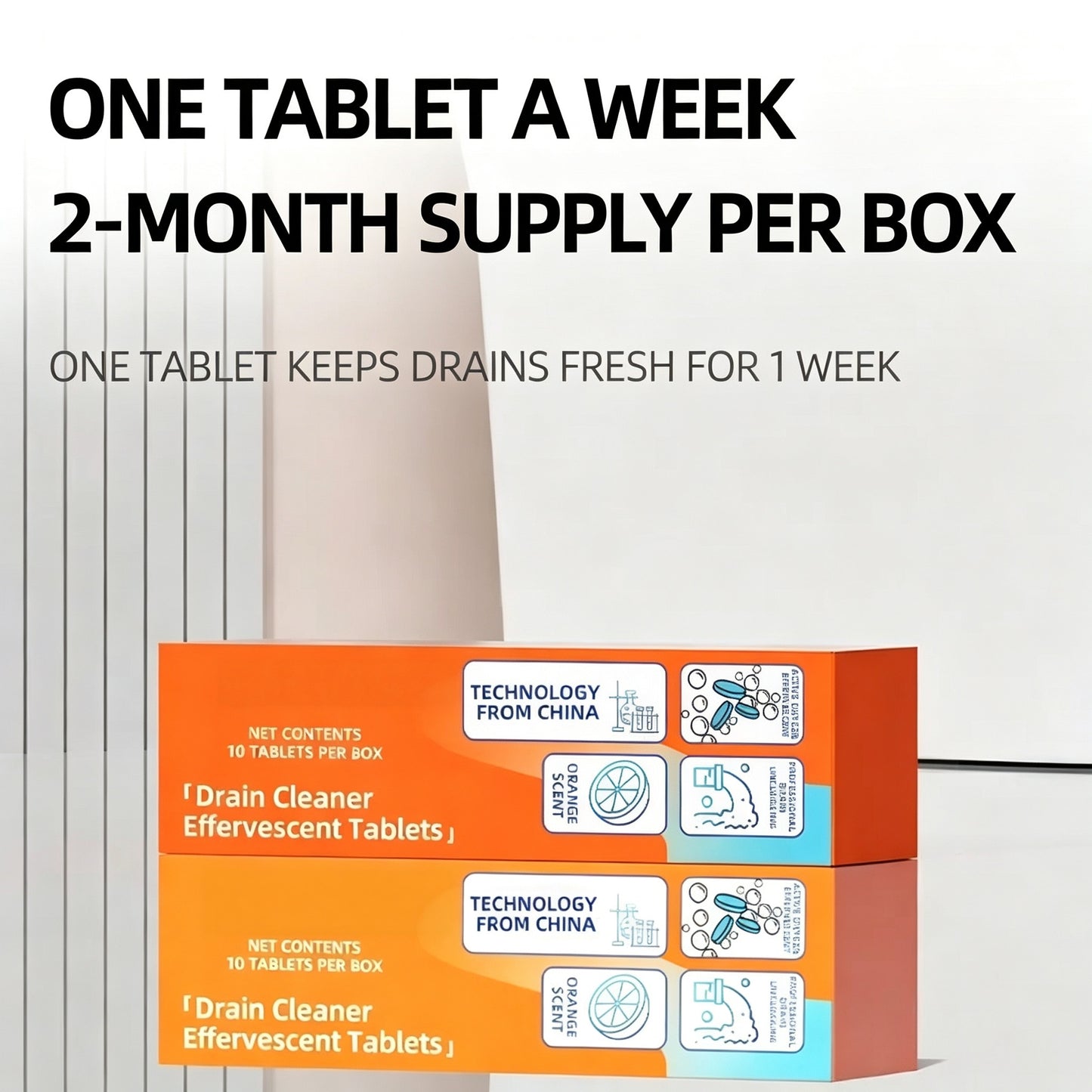 🔥LAST DAY ONLY | 24% OFF🔥Kitchen Bathroom Drain Odor Eliminating Effervescent Tablets