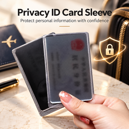 🛡️ Privacy ID Card Sleeve – Anti-Peeping Personal Information Protector for Travel & Everyday Carry