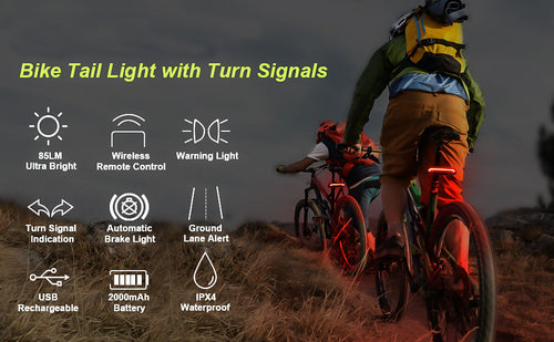 ✨Smart Bike Tail Light – Ride Safe, Be Seen Everywhere🚴
