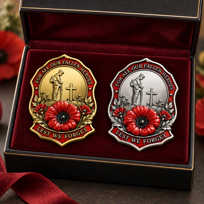 ✨Limited Edition Red Poppy Remembrance Brooch – For All Our Fallen Heroes