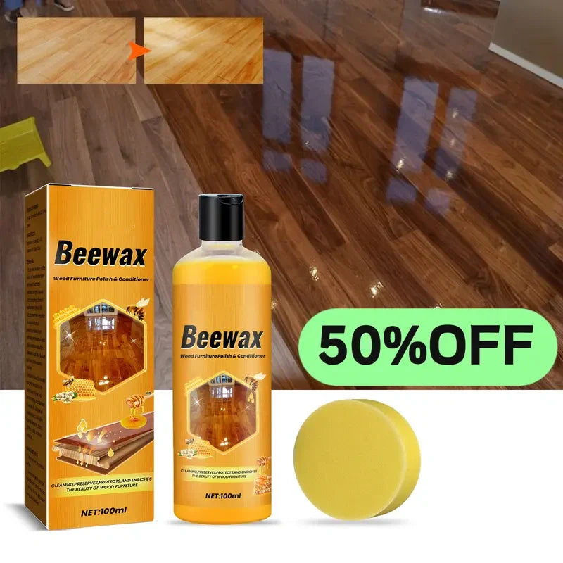🎉🎉Beeswax Wood Polish Spray 120ml | Natural Shine & Protection for Furniture, Floors, Cabinets – Non-Greasy, Anti-Dust Finish