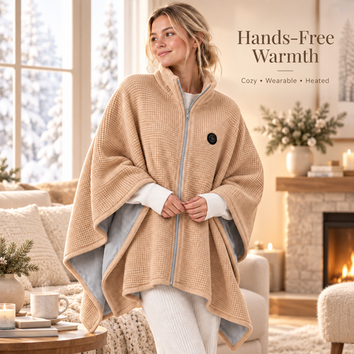 ✨ 50% OFF ENDS TODAY! 🔥 Cozy Heated Wearable Shawl