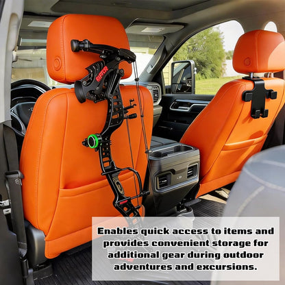 Universal Car Headrest Compound Bow Holder Hook