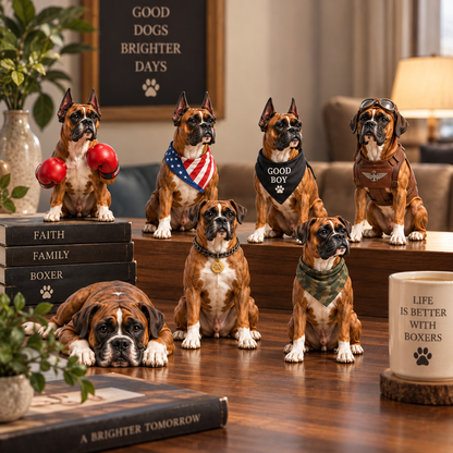 🔥Black Friday Deal 🐶24 Days of Boxer Companions — 24 Unique Boxer Dog Collectible Figures