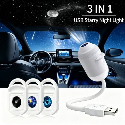 💡🌃2-in-1 Galaxy Star Projector USB Night Light for Indoor Decor