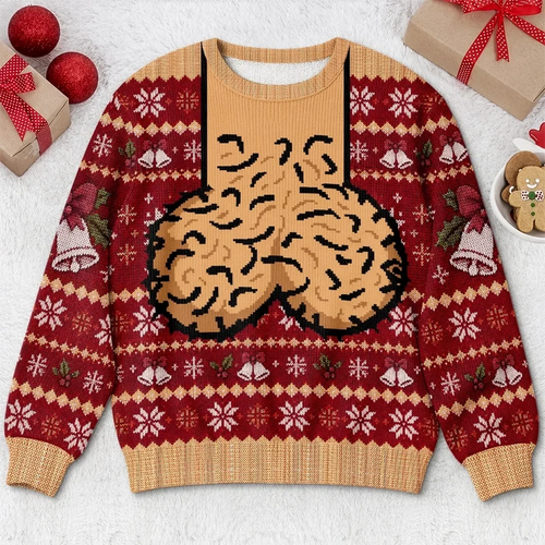 Christmas Ugly Sweatshirt, Personalized Jingle Balls Sweatshirt