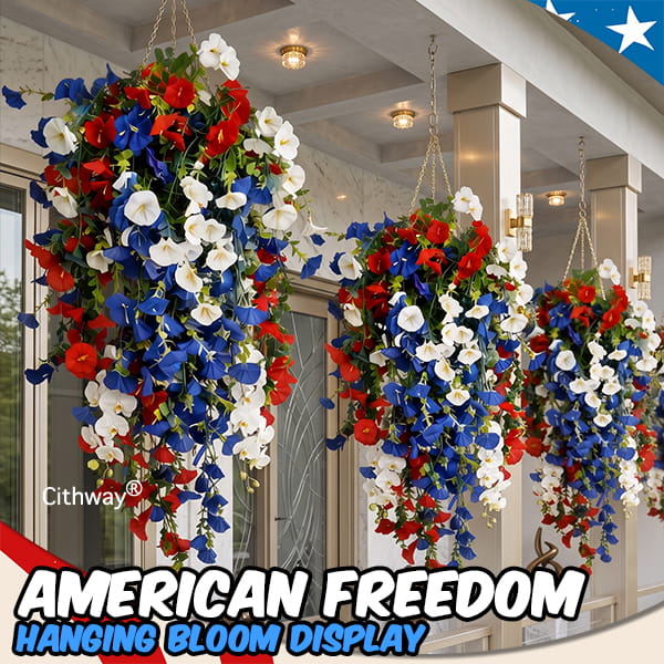 American Freedom Hanging Bloom Display
