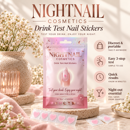 Night Nail Drink Testing Sticker