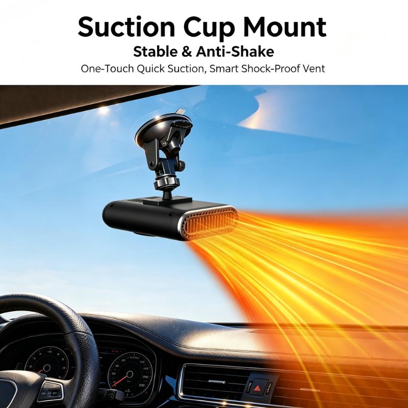 🎁Black Friday Special Discount✨🚙12V Portable Car Heater - 12v Power, Adjustable Defogging Windshield Demister
