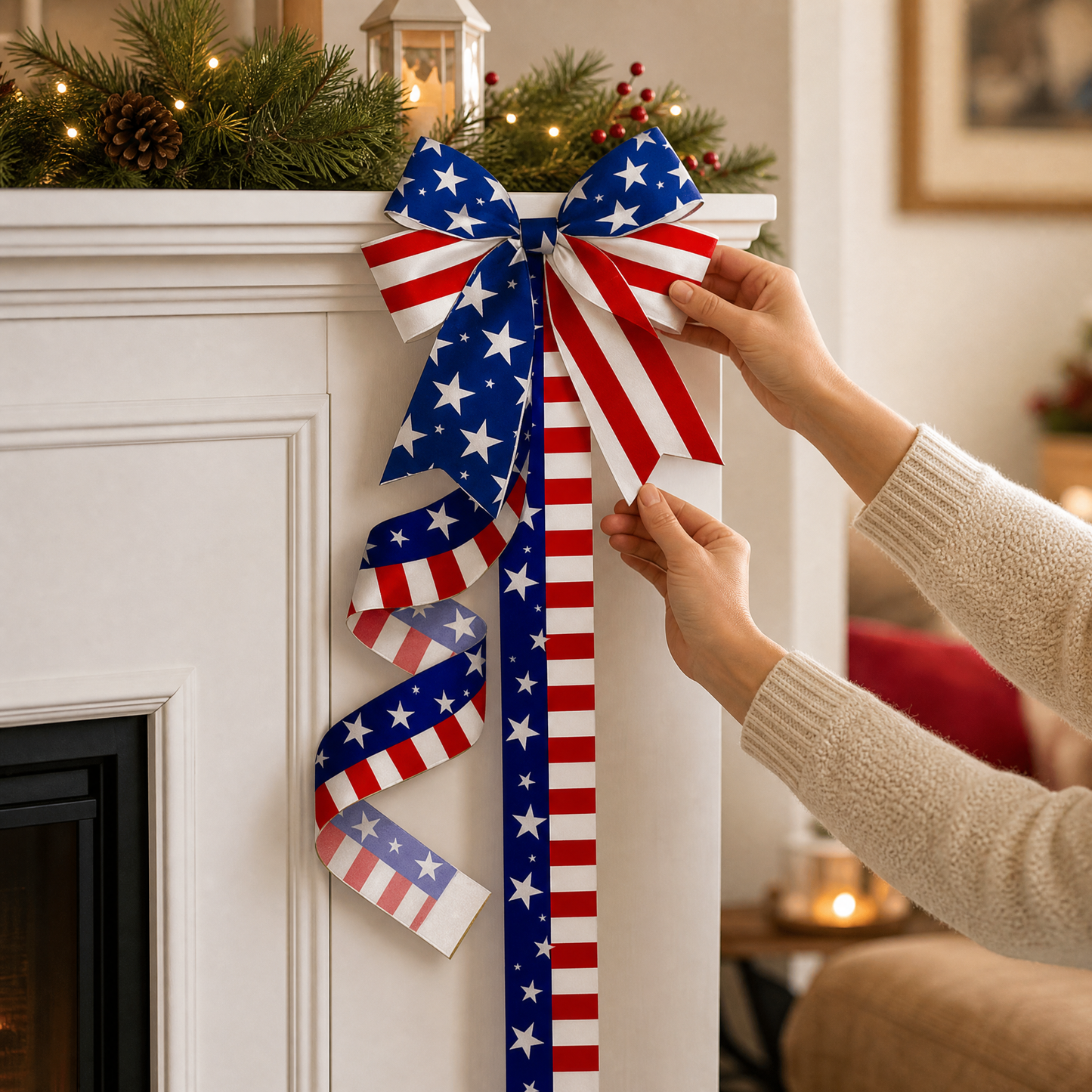 Holiday Independence Day & Memorial Day Cabinet Door Fringe