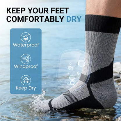 Waterproof Ankle Socks for Men & Women, Lightweight & Thermal Options, 3-Layer Stretch Technology