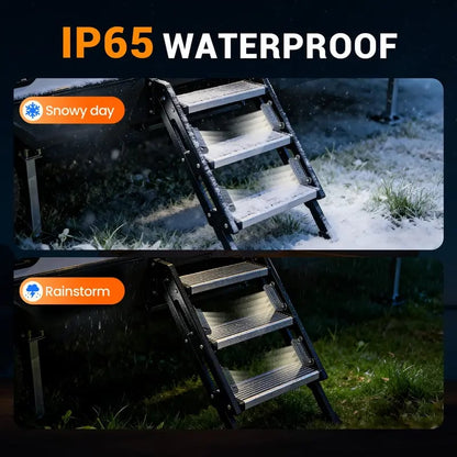 🏆 35K+ SOLD! 🚌 RV Solar Step Lights | Magnetic, IP65 Waterproof, 8‐Hour Warm Glow, Auto On/Off ✨