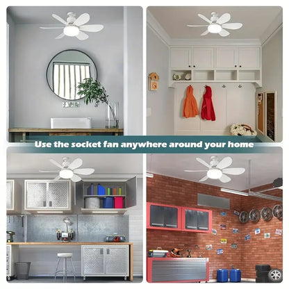 ⏳LAST DAY SALE 49% OFF with FREE GIFT!🔥40W LED Ceiling Fan Light – 20.5” Ultra-Quiet with Remote 🎯 | E27 + FREE B22 Adapter 🔌 | For Bedroom 😴, Kitchen 👩‍🍳 & Garage 🛠️ – UK Ready! 🇬🇧