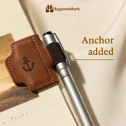 LAST DAY 70% OFF - Personalized Magnetic Leather Pen Holder Bookmark