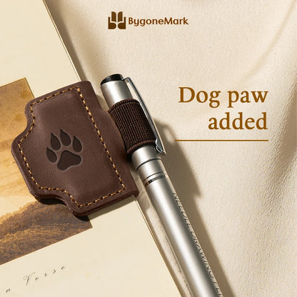 LAST DAY 70% OFF - Personalized Magnetic Leather Pen Holder Bookmark
