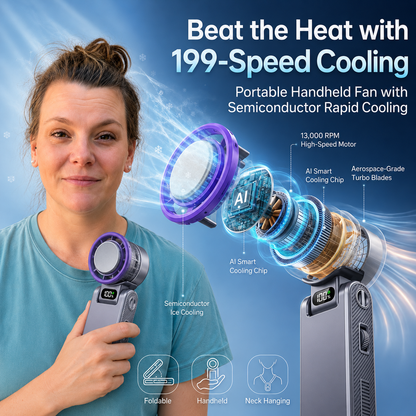 🔥Hot Sale 49% off🌟Portable fan Handheld High Speed Fan