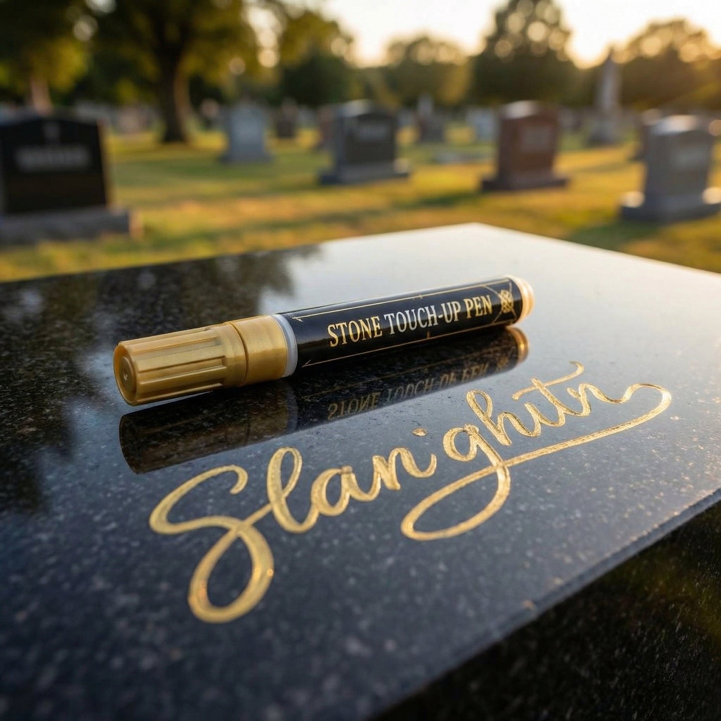 💐Golden Grave Marker Pen, Restore Faded Tombstone Inscriptions（BUY 1 GET 1 FREE！)