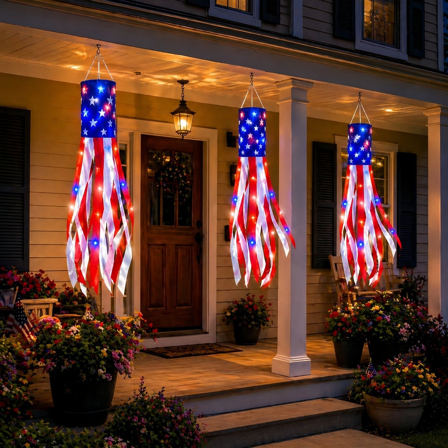 Large American Flag Windsocks