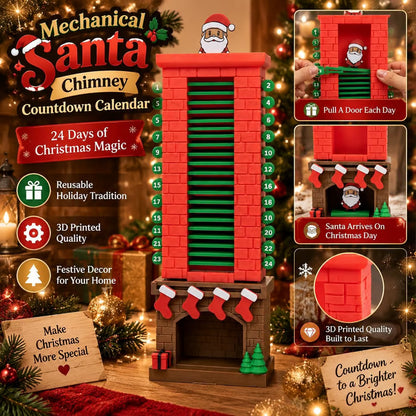 Santa Chimney Advent Calendar – 24-Day Christmas Countdown