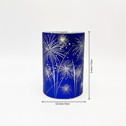 🎇Celebration Firework Lanterns – Premium Patriotic Red, White & Blue Trio