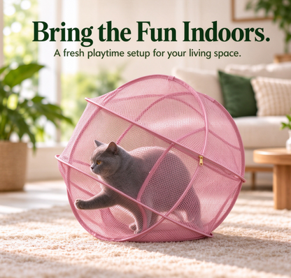 🐾New Portable 360° Cat Playpen – Their Safe Little Space Anywhere