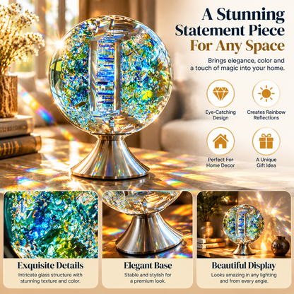 🌈 Crystal Light Sculpture™ – A Stunning Glass Art Piece That Creates Magical Rainbow Reflections