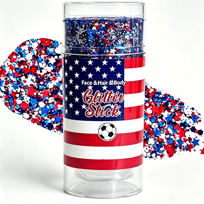 🦅4th of July Glitter Stick✨🔔Red, White & Blue Body & Hair Sparkle🔔